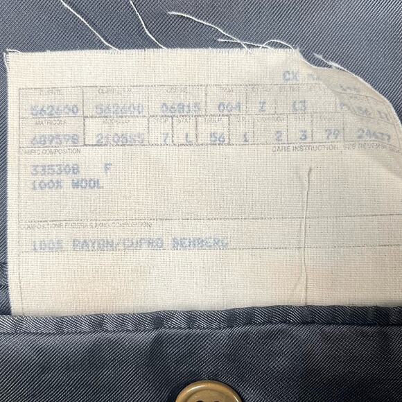 Ermenegildo Zegna Wool Blazer Men's 42R Gray Blue Checkered Super 100’s - Picture 10 of 12